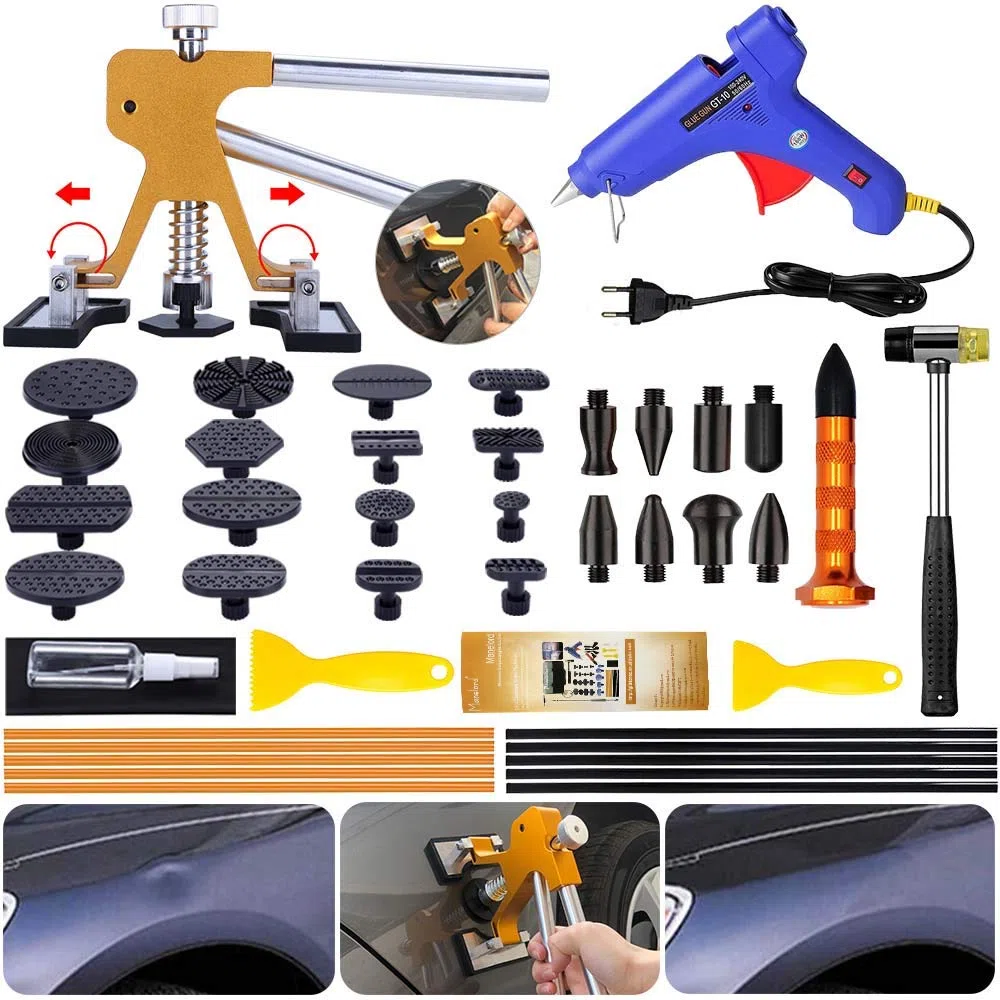 Manelord Dellen Reparatur Ausbeulwerkzeug Lackfreies Dellen Reparaturset Dent Puller Set