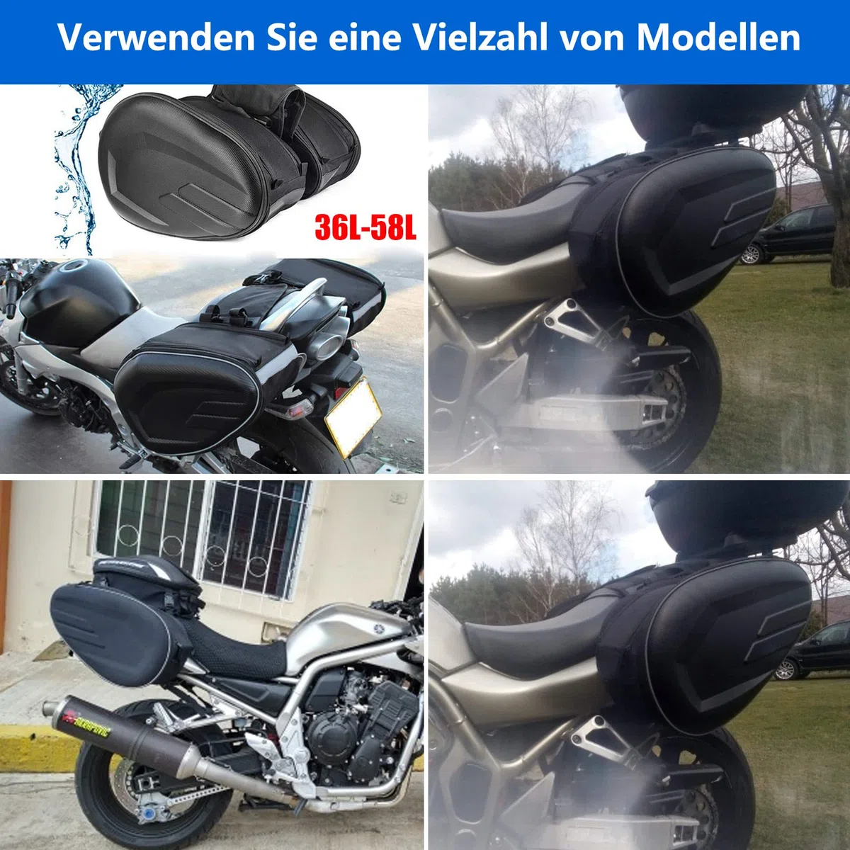 Motorrad hecktasche Satteltasche Seitentasche zum Senden Wasserdicht Abdeckung kann Helm Motorrad Tasche universelle Hecktasche setzen