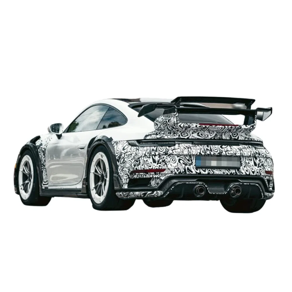 Auto-Dress Erlkönig Auto-Folie mit Luftkanal-Technik für 3D Car-Wrapping - Tarnfolie für Prototypen (150x150cm, Farbe: Schwarz-Weiß, Finish: Glanz)