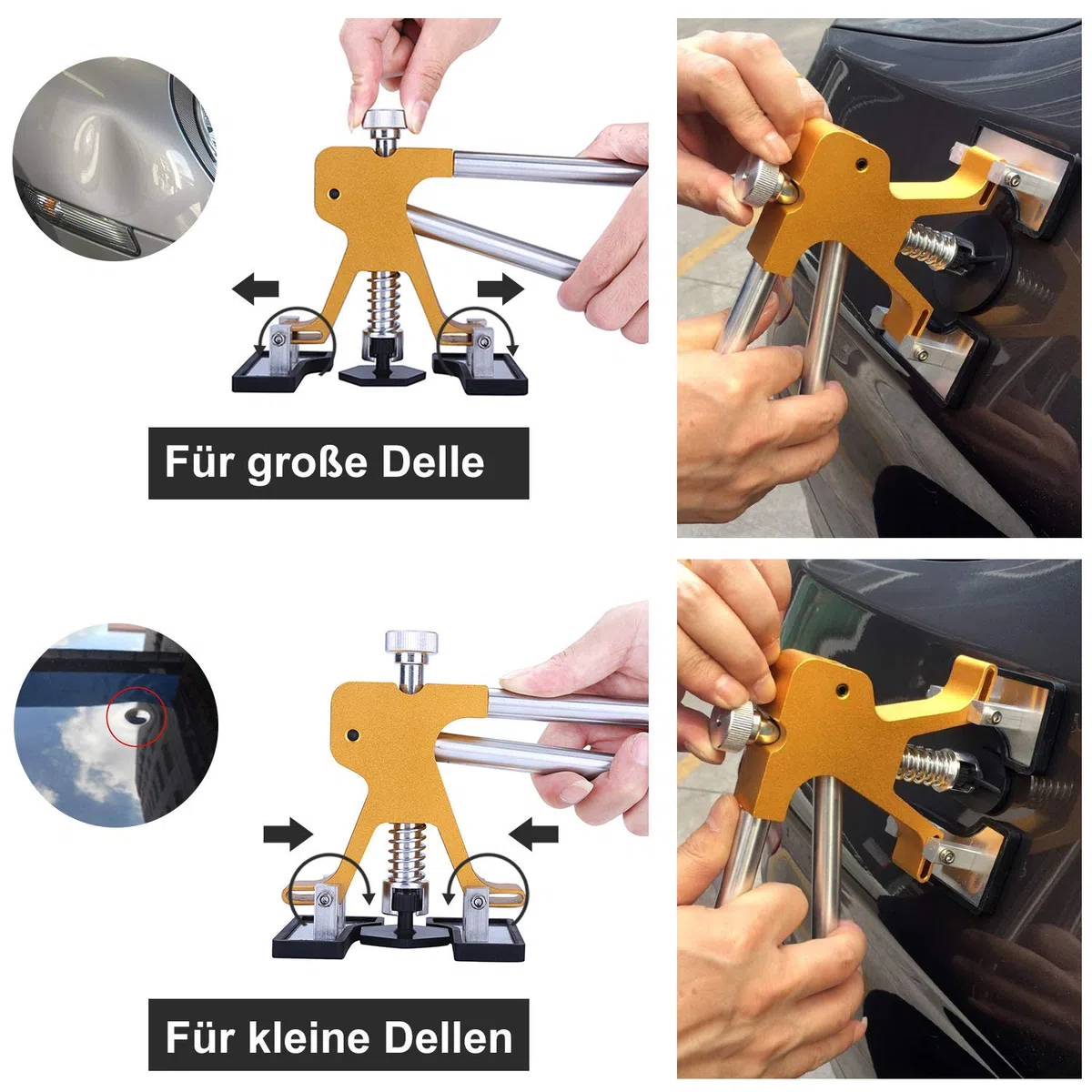 Manelord Dellen Reparatur Ausbeulwerkzeug Lackfreies Dellen Reparaturset Dent Puller Set