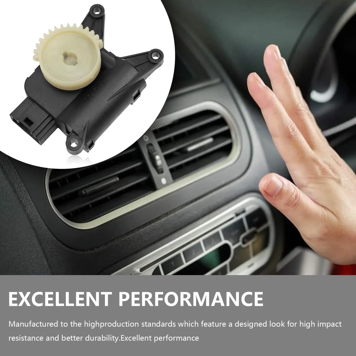 Stellelement Mischklappe für A1 A2 Polo Fox Fabia Ibiza Cordoba Stellmotor Umluftklappe 6Q0907511C 6R0907511C Stellelement Mischklappe Gebläse Klimaanlage Servomotor Heizung