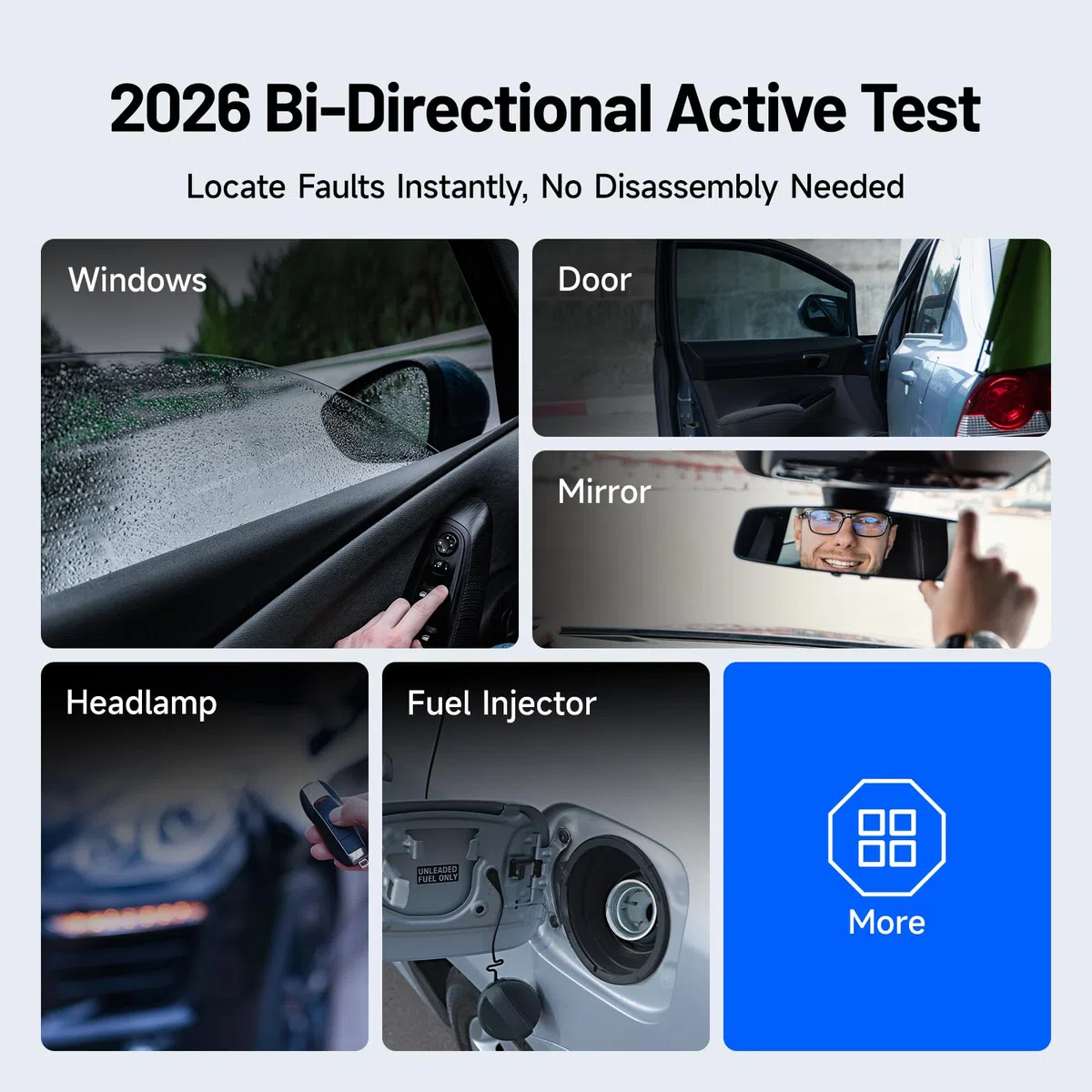 TOPDON AD800BT V2.0 OBD2 diagnosegerät für alle Fahrzeuge, Alle Systemdiagnosen &28 Servicefunktionen, Bidirektionales diagnosegerät Auto, FCA/CAN-FD-Unterstützung, 2 Jahre kostenlose Upgrades