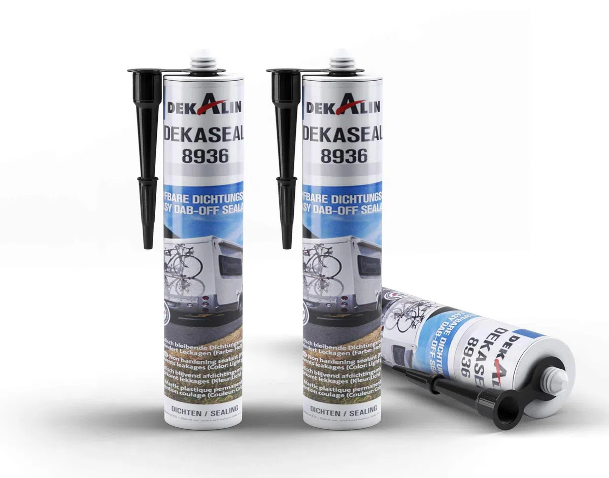 Dekalin 8936 Dekaseal starker Klebstoff und Dichtungsmittel, 310 ml, schwarz, 310 ml, Packung mit 3
