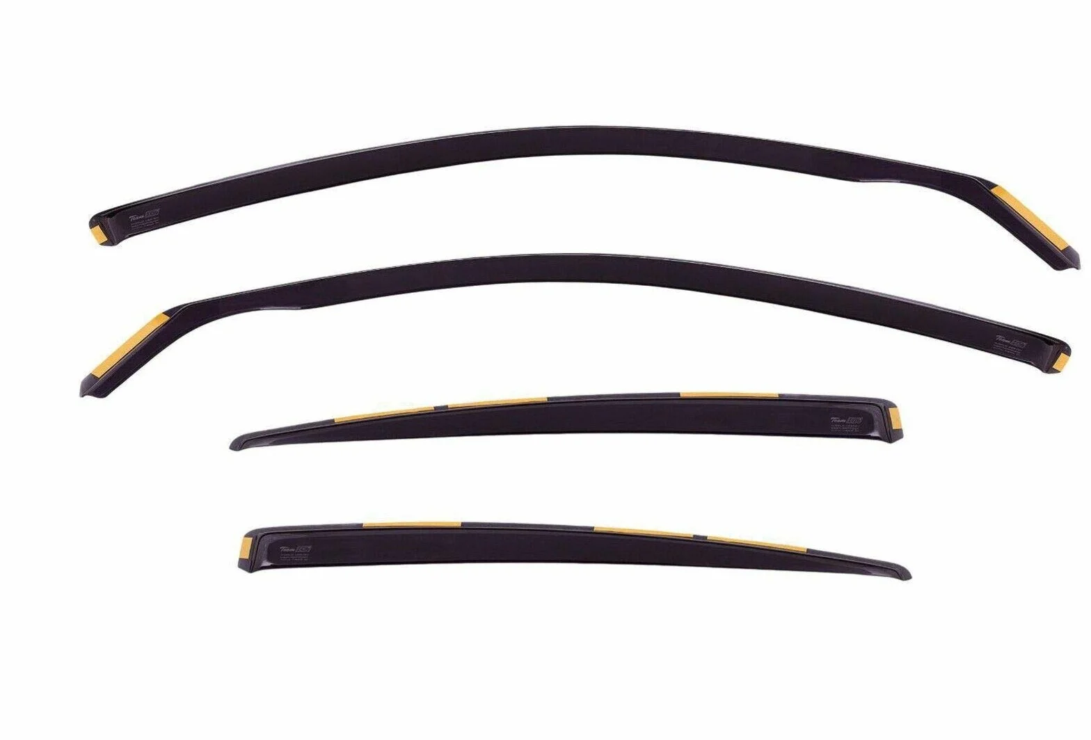 J&J AUTOMOTIVE Windabweiser passend für Nissan Pathfinder R51 2005-2012 4tlg, Heko Regenabweiser Vorne Hinten Getönt Dunkel Passform