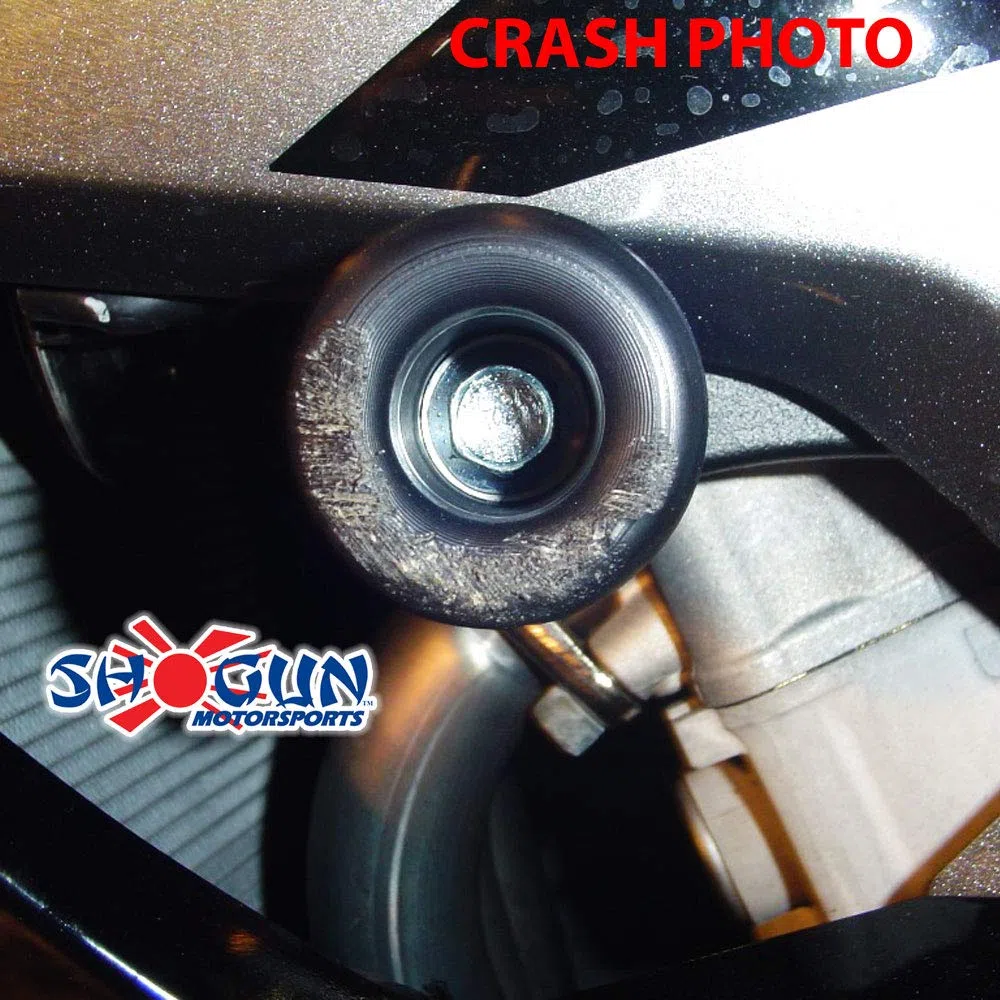 750-5409 No Cut Black Frame Sliders Suzuki GSXR600/750