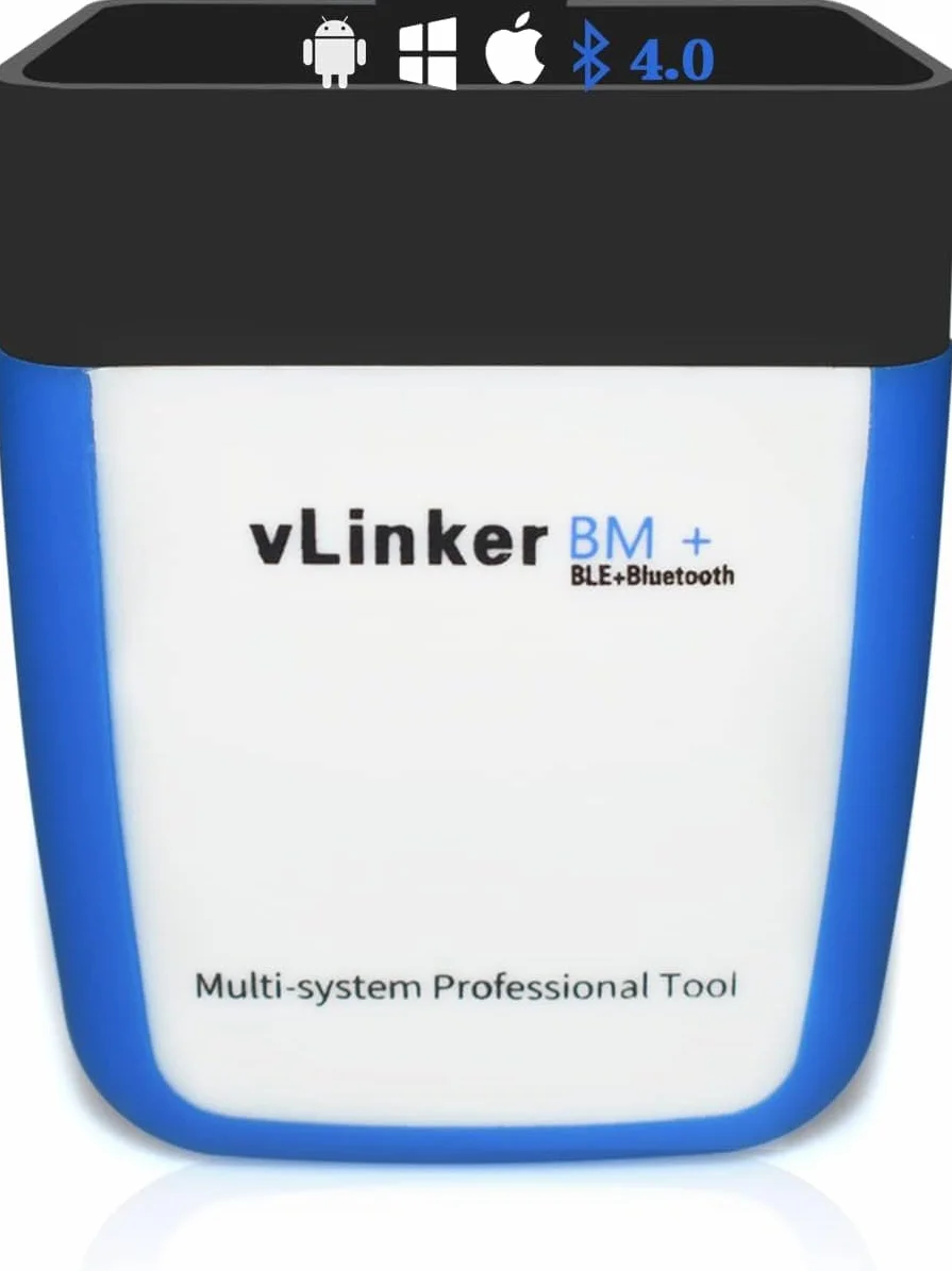 vLinker BM+ OBD2 Bluetooth Diagnose Scan Tool, OBDII Autoscanner für iOS, Android, und Windows - Gemacht für BimmerCode