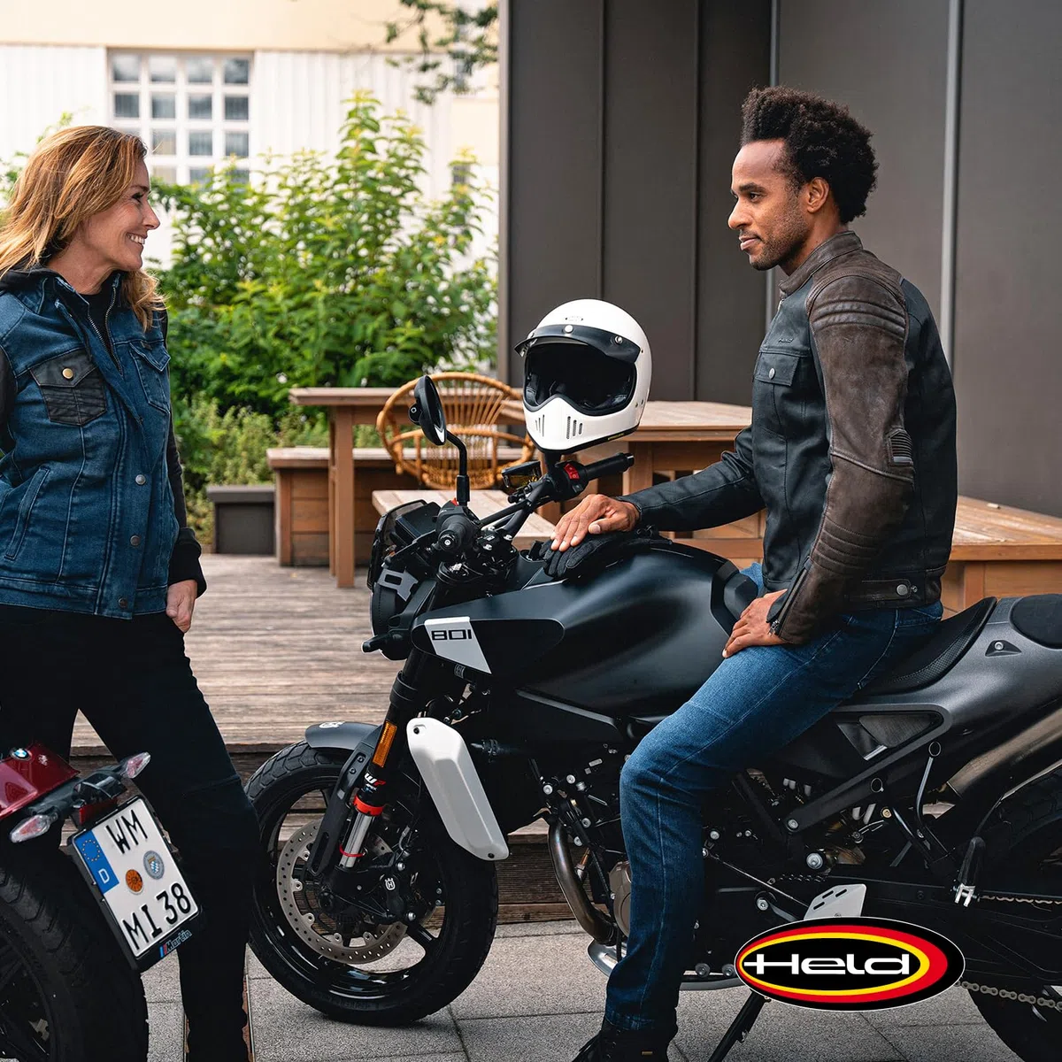 Held Stockton WMS Motorrad Jeans Damen Regular Fit aus Cotton Cordura Stretch - Sommer Motorradhose mit Protektoren d30 Ghost Level 1 - CE Schutzkleidung Klasse AA, Blau gerade, Größe 26/30