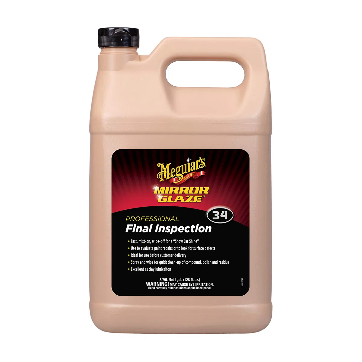 Meguiar's M3401 Mirror Glaze Final Inspection Detailing Spray Lackschnellreiniger, 3,78L