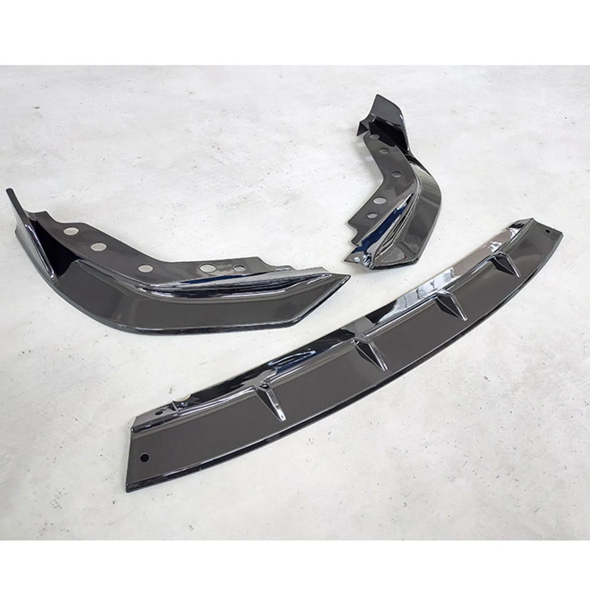 Kompatibel mit BMW 3 Series G20 G28 Early 2020-2022, Frontstoßstangen-Spoilerlippe, Auto-Unterkörper-Kit-Splitter,A Glossy Black