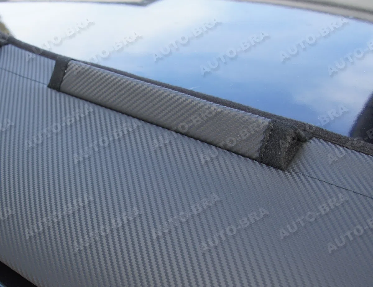 Carbon Optik Bra AB-00790 Auto Bra kompatibel mit Seat Alhambra ab 2010 Haubenbra Steinschlagschutz Tuning Bonnet Bra