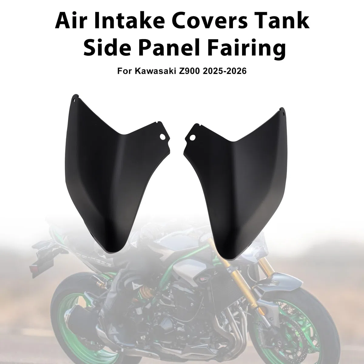 MAD HORNETS Passend für Kawasaki Z900 2025-2026 Air Intake Covers Tank Side Panel Fairing – High-Performance Protection for Your Bike – Matte Black