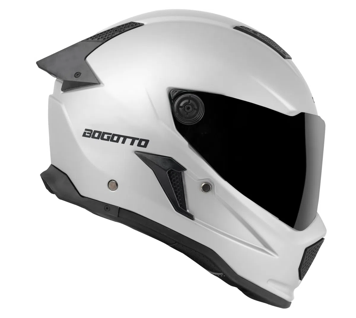 Bogotto Rapto Helm, Weiß Matt, XL, Integralhelm, ECE 22.06 | Beschlaghemmend
