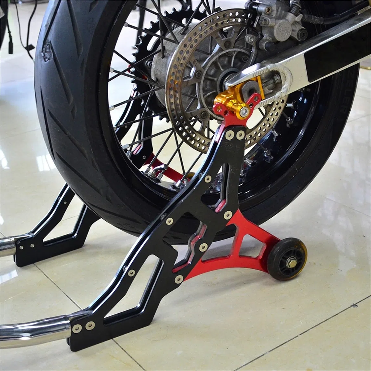 Kettenspanner Einstellbarer Kettenspanner Motorradständer Hinten Schwinge Sliders Kettenspanner Blöcke Fit Für Suzuki Hayabusa GSX1300R 2008-2019