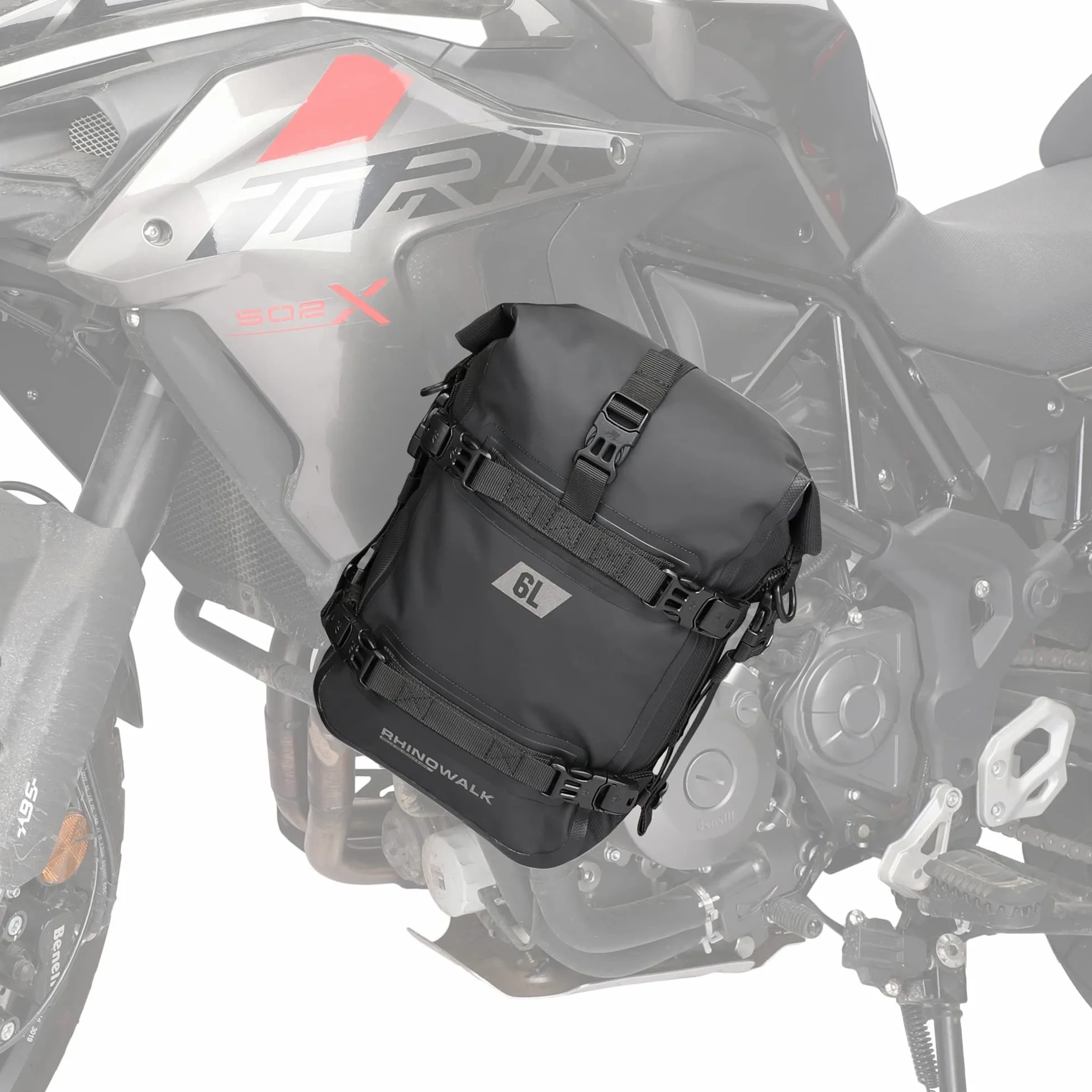 Rhinowalk Motorrad Sturzbügeltasche Wasserdicht 6L Motorradrahmen Tasche für Motorrad Schutzbügel Satteltasche Sitztasche Motorradtasche Seitentasche