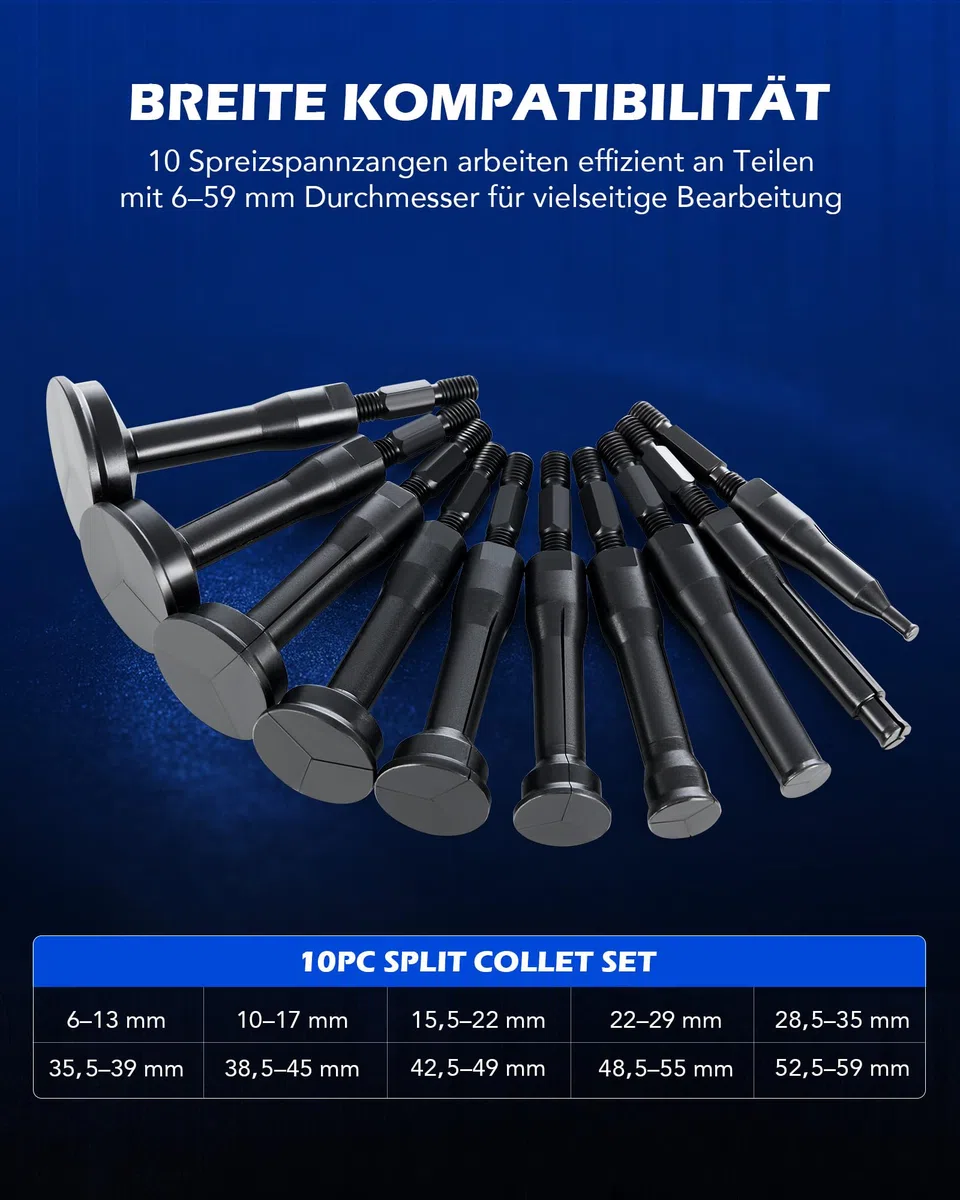 Orion Motor Tech Innenlager Abzieher Set 16-teilig, Lagerabzieher Innen mit Gleithammer und Abziehvorrichtung, Innenabzieher Kit für Kugellager und Buchsen (6 mm bis 59 mm)