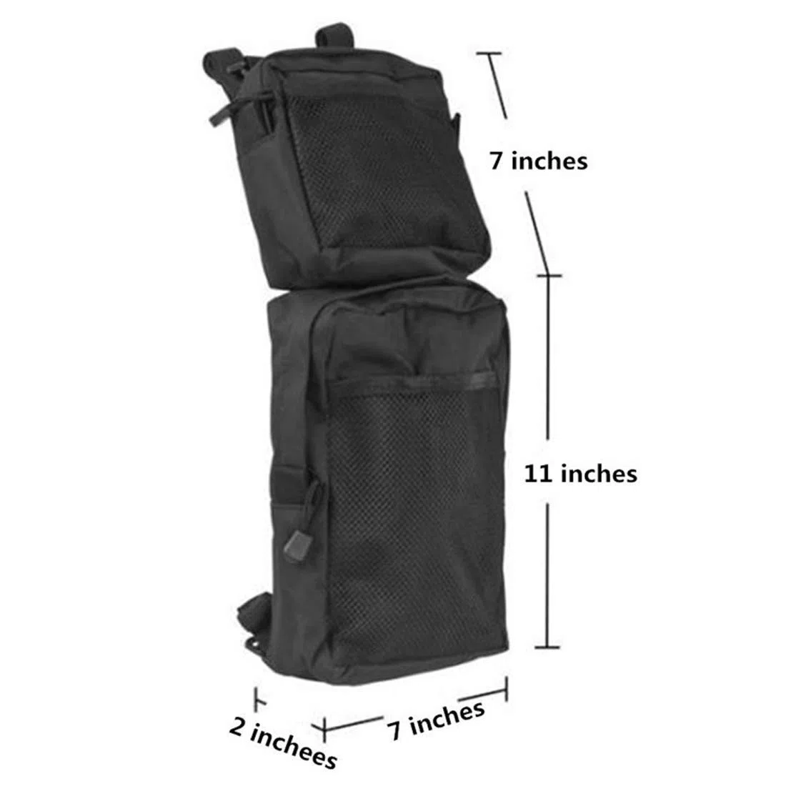 Verve Jelly ATV Strandautos Aufbewahrungstasche, 2pcs 600D Oxford Cargo Tank Bags, Anhänger Hängende Beuteltasche, wasserdichte Satteltasche für ATV Fender, Schneemobile