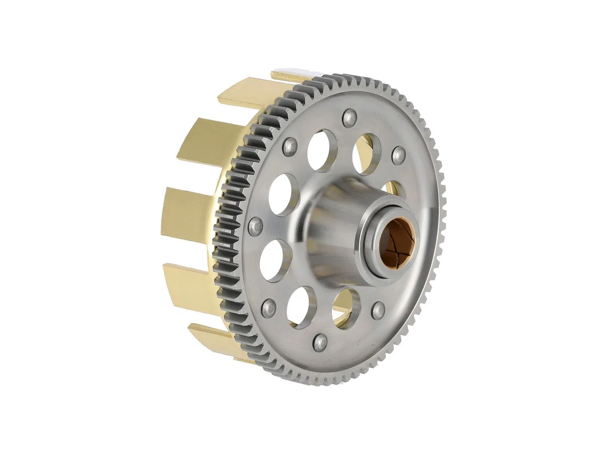 RESO Kupplungszahnrad + Antriebsritzel SET- Sport - 71/23 Zähne - geradeverzahnt, erleichtert, verstärkt, zusätzliche Schmiernut - für leistungsstarke Simson-Motoren - M531 - M743