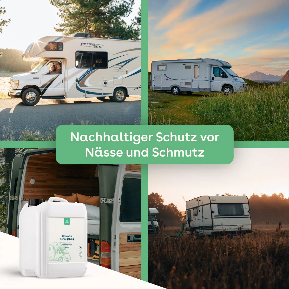 Caravan Versiegelung für Wohnmobile Wohnwagen Campervans zum Schutz vor Regen Nässe und Schmutz (5l)