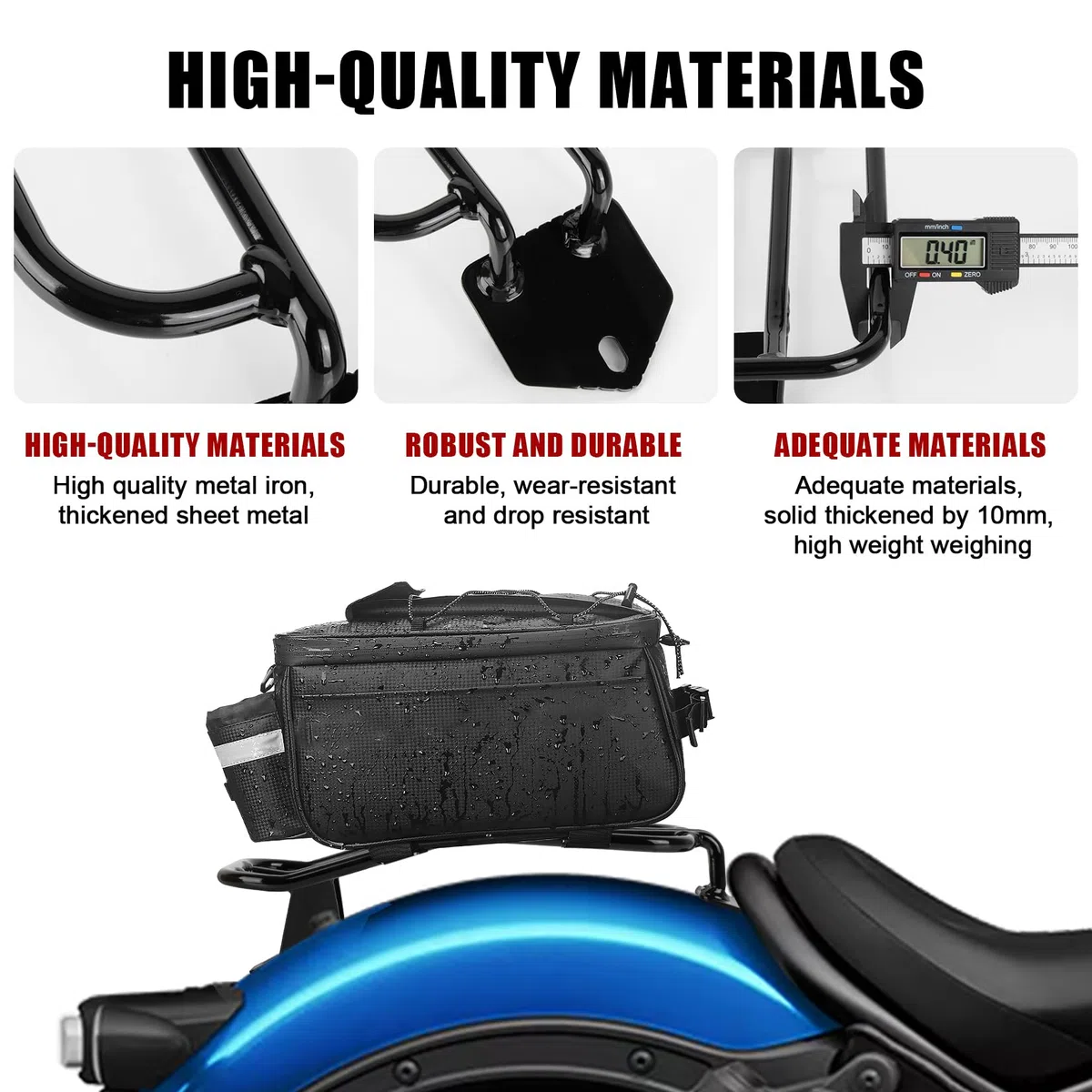 PSLER Für Rebel CMX 1100 Motorrad Gepäckträger Hinten,Gepäckträger Fahrrad Für CMX1100 Rebel 1100 2021 2022 2023 2024 Stützgestell Sitzzubehör