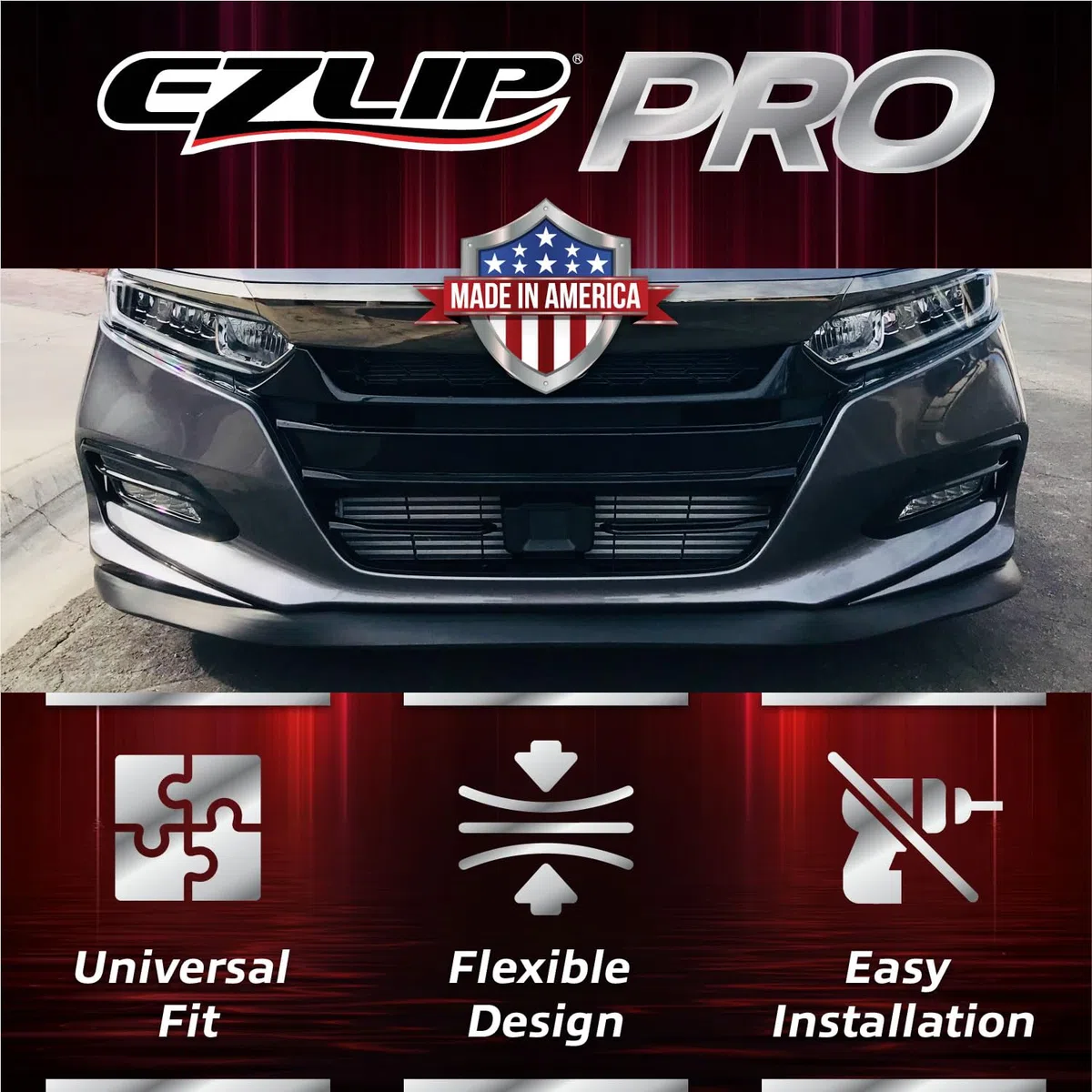 EZ Lip PRO Original Universal Tuning Frontspoiler Lippe Spoilerlippe Splitter 3M JDM Schutz zum kleben