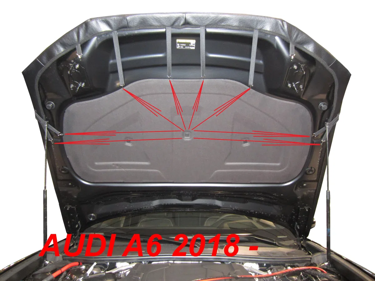 AB3-00259 Auto Bra kompatibel mit Audi S6 A6 C8 Bj. seit 2018 Haubenbra Steinschlagschutz Tuning AUTO-BRA