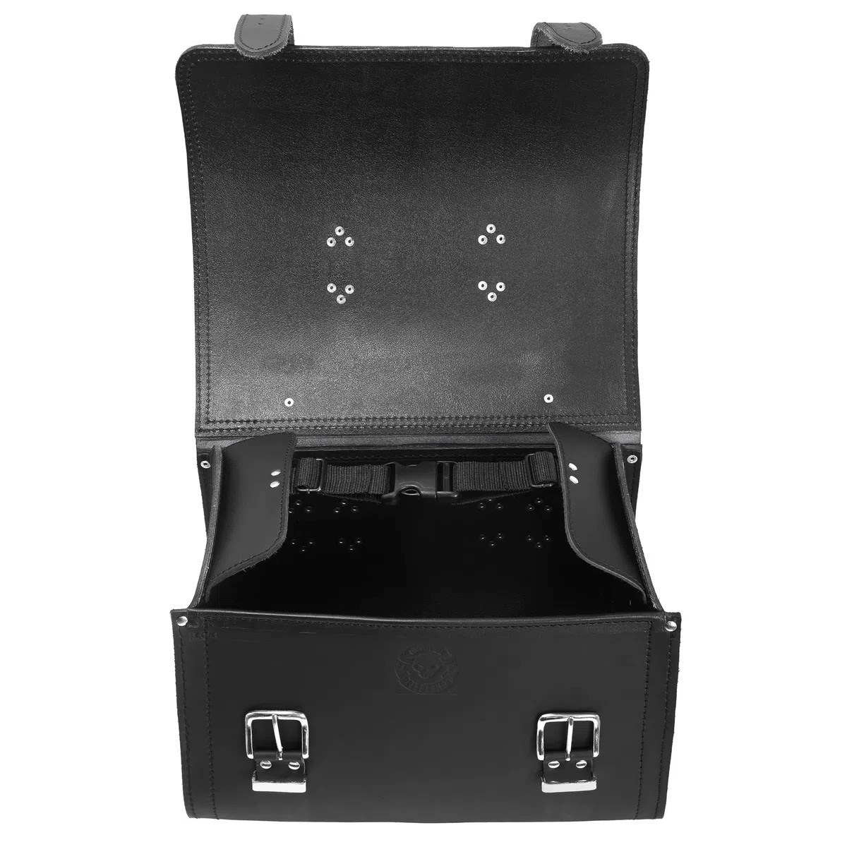 Gepäckkoffer Packtasche kompatibel mit Heritage Deluxe Springer Loki Black Rolle GepäckrolleHarley Davidson Sissybar Gepäckträger schwarz HD