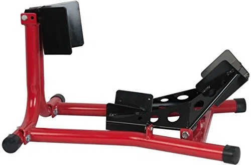 SW-Stahl 20820L Motorrad-Radklemmenhalter - Wippe für Hebebühnen | Stabile Vorderradhalterung für Motorräder - Ideal zur Werkstattausrüstung - Sicheres Fixieren am Transportanhänger