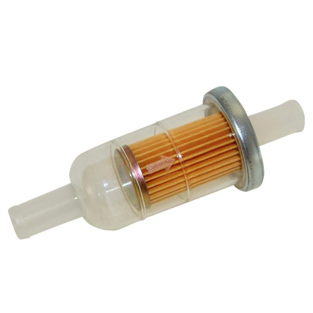 Kraftstoffpumpe Benzinpumpe inkl. Benzinfilter für Yamaha YZF R1 R6 1000 VMX 1200 Vmax FZS 1000 12V abgewinkelt Eingang 10mm Ausgang 8mm