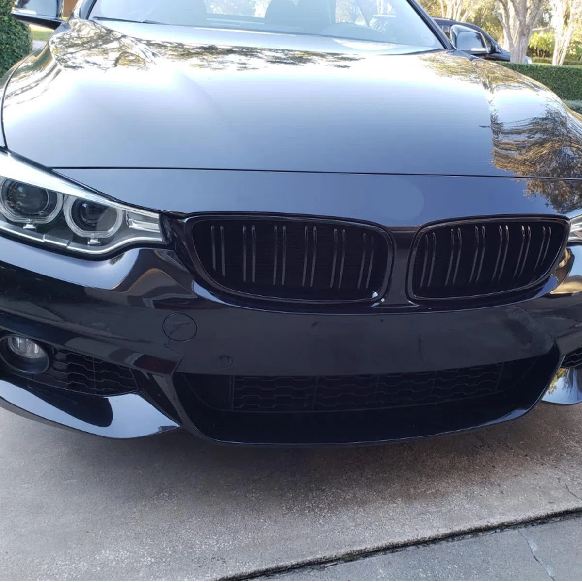 Nieren BMW 4ER F32 F33 F36 M4 2014-2020 Kühlergrill | Doppelsteg, Front Gitter,Schwarz Glanz