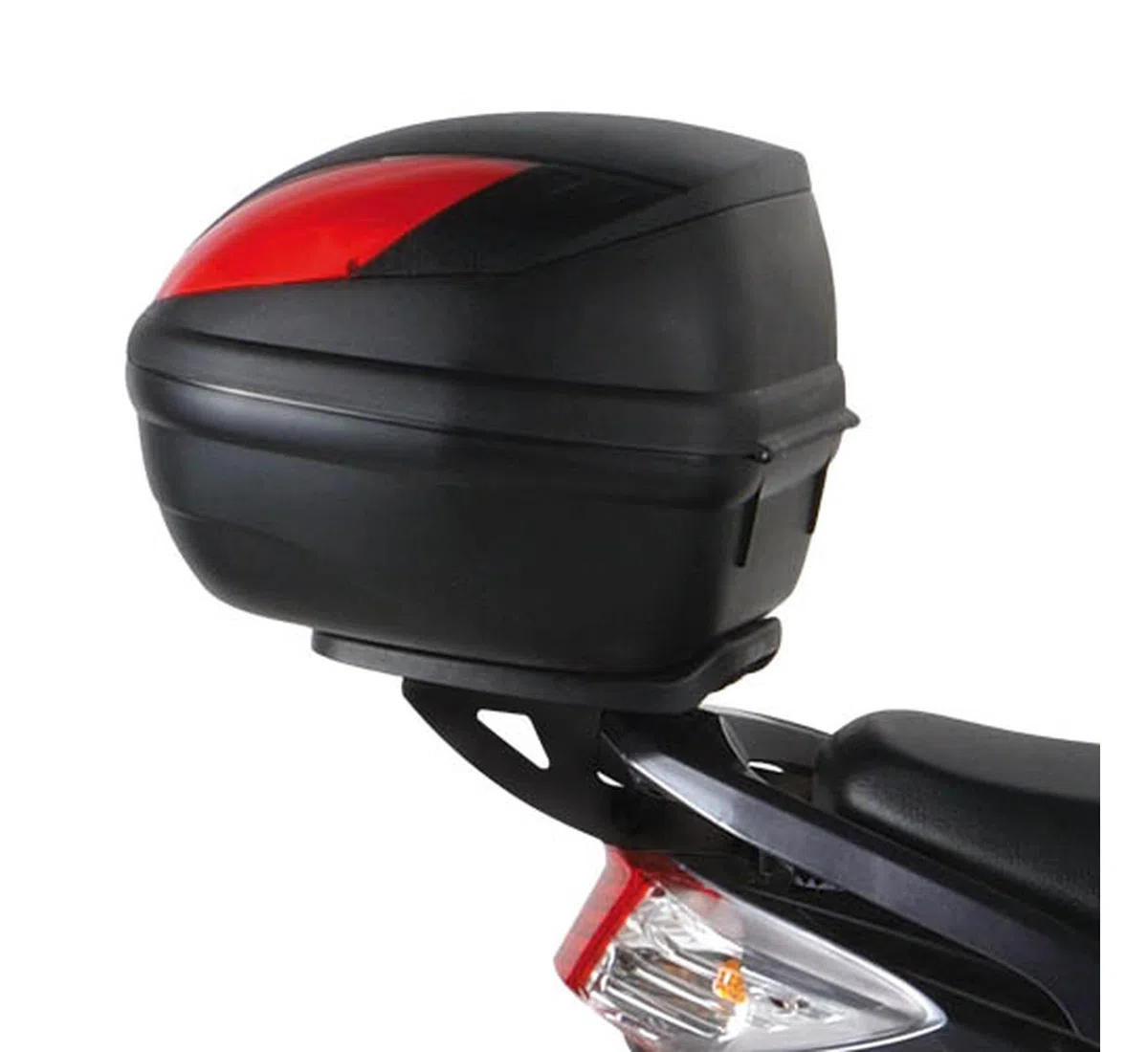 givi motorradkoffer alp44a monolock alpina aluminium 44 lt + träger kompatibel mit mbk flame x 125 2007 2008 2009 2010 2011 2012 mototopgun alp44a + sr354