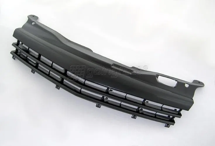 Kühler- Sport- Front- Rippen- Grill ohne Emblem Schwarz Eintragungsfrei