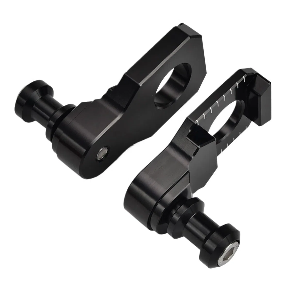 Kettenspanner Einstellbarer Kettenspanner Motorradständer Hinten Schwinge Sliders Kettenspanner Blöcke Fit Für Suzuki Hayabusa GSX1300R 2008-2019