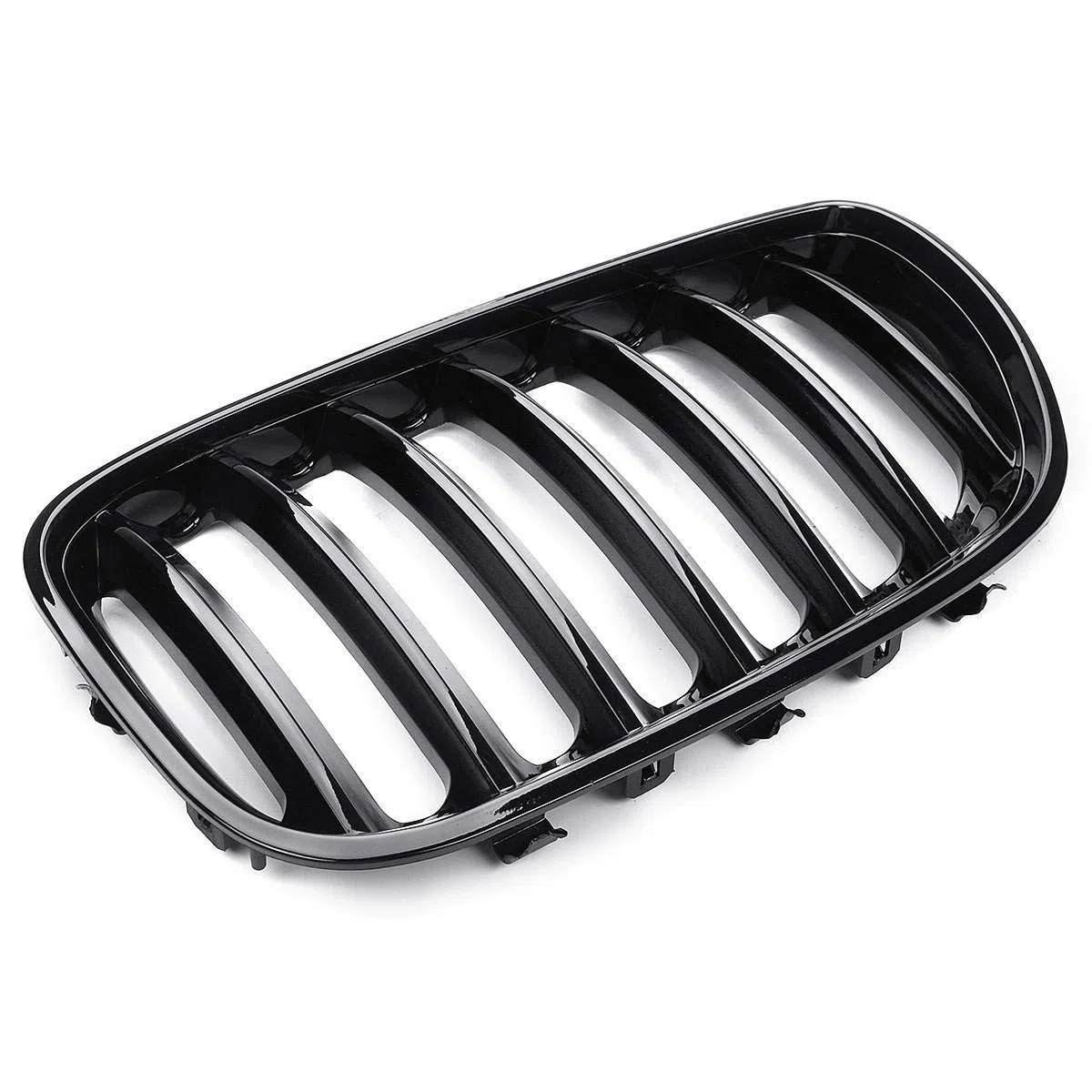 X5 E53 2004–2006 Frontstoßstangengitter für Frontstoßstange, glänzend, Schwarz, 1 Paar