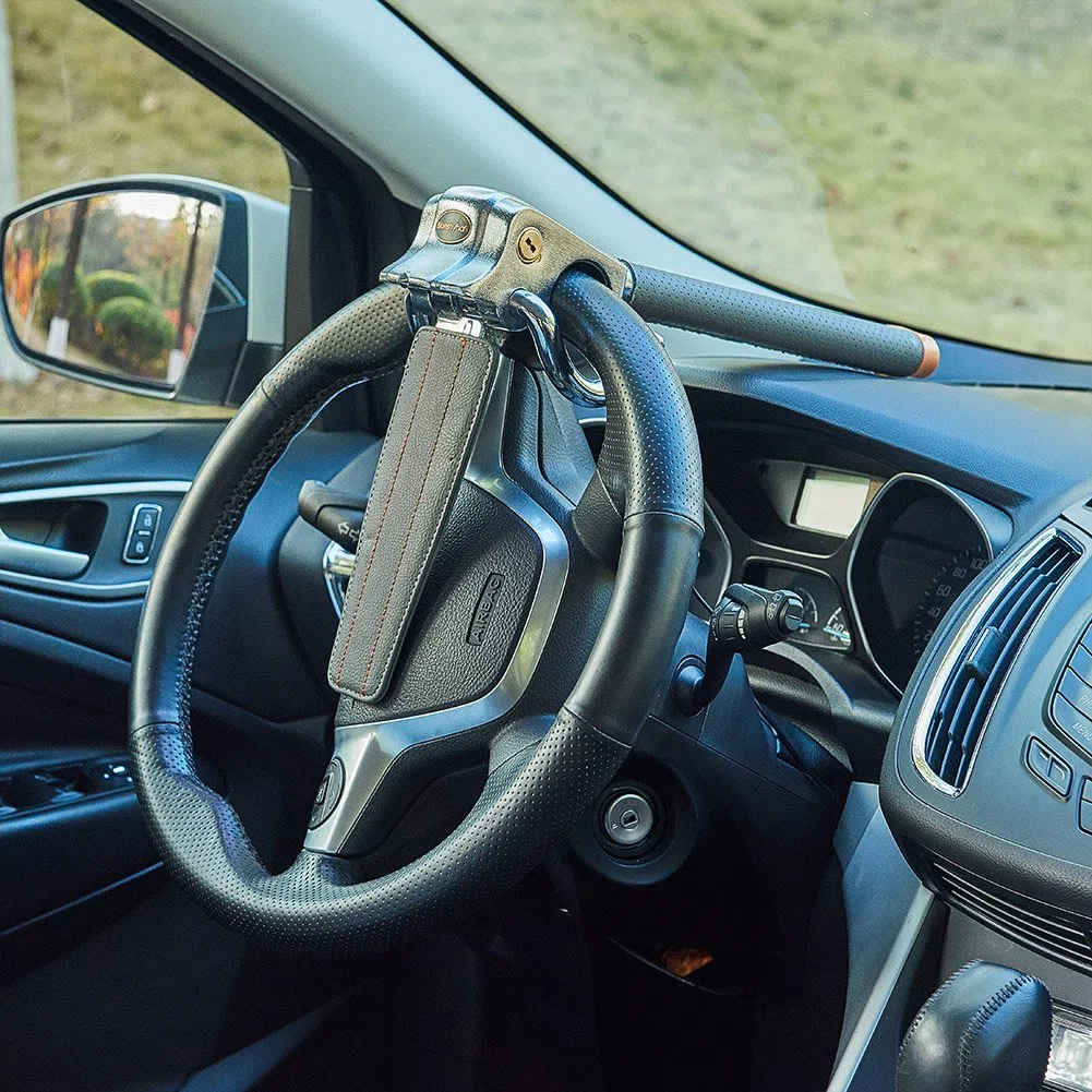 Blueshyhall Lenkradkralle Lenkradsperre Diebstahlsicherung Lenkrad Auto (GRAU)