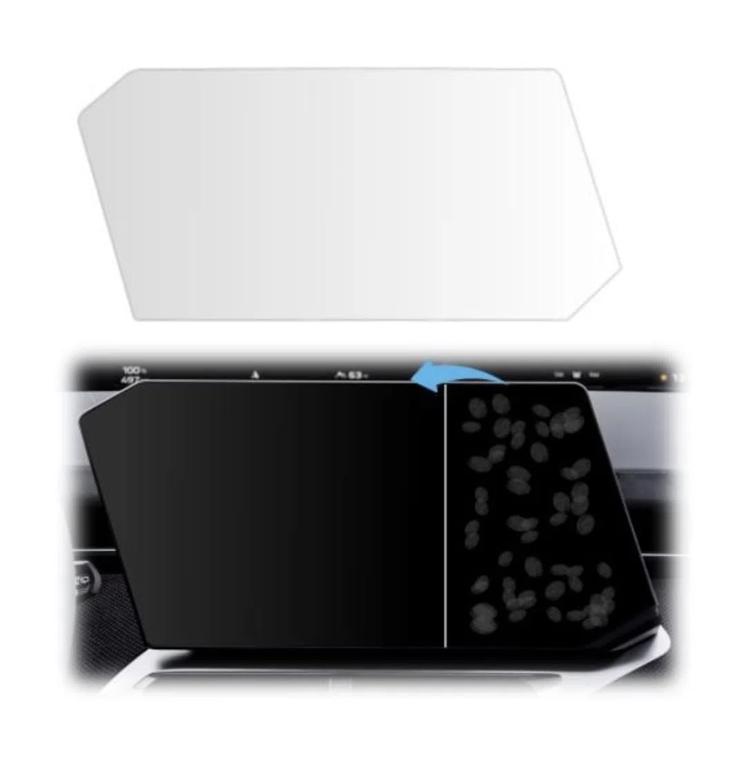 DISSKIN® Anti-Fingerprint Displayschutzfolie für BMW iX3 ab 2026 NA5, Selbstheilend, Matt, Anti-Fingerprint, Antibakteriell, Entspiegelnd, Schutzfolie, Displayschutz 1-teilig