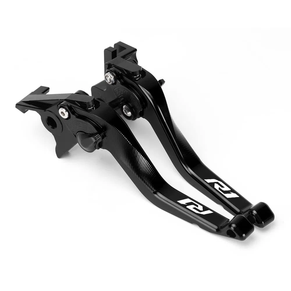 Modeer Für YZFR1 2004-2008 Motorrad Aluminium Kurzen Bremse Kupplungshebel yzf r1 Zubehör (Schwarz)