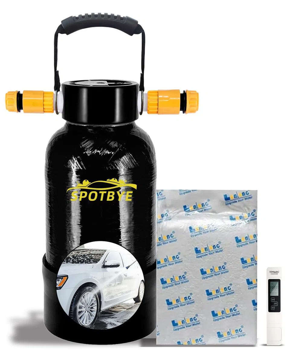 DI Autowaschwasserfilter Deionized Autowaschanlage DI car wash Filter Spotless Water für Auto,RV,Fahrzeuge,Motorräder,Fahrräder,Boote,Flugzeuge,Keine Flecken,Keine Handtuch Trocknen (Schwarz-713)