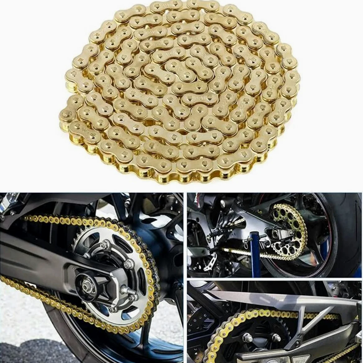Motorradkette Öldichtungskette DID O-Ring 520 525 530 Ketten 120 Glieder für ATV Quad MX Enduro Motard Racing Driving Chain (520HV-120L)