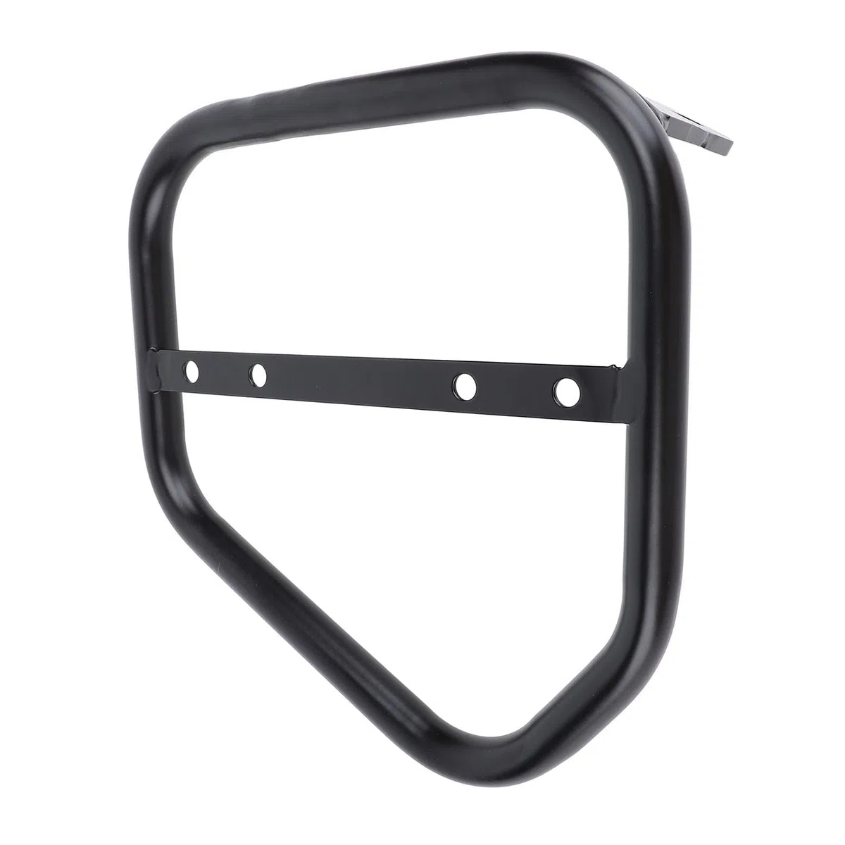 Cocoarm Motorrad-Seiten-Kofferraumtaschenhalterung, Eisen-Seiten-Satteltaschen-Stützträger, 17-mm-Rohr, Zusätzlicher Stauraum, ohne Bohren, Schwarz Eloxiert, für Scrambler 400 800 2015 Bis 2022