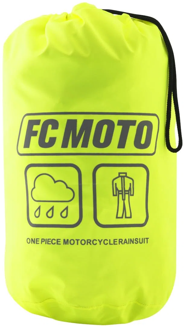 FC-Moto Rain 1-Teiler Motorrad Regenkombi, gelb, S