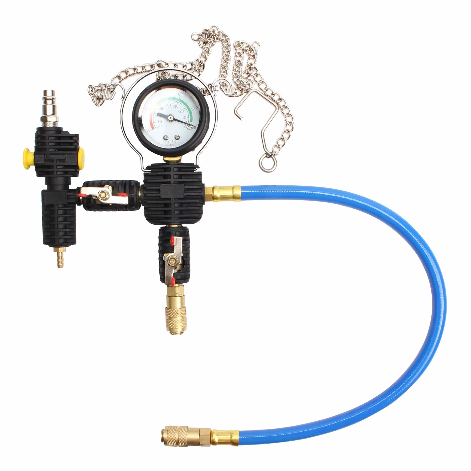 CCLIFE 28tlg Kühlsystem Abdrückgerät Abdrücken Tester Kühlwasser Befüllgerät Kühler Entlüftungsgerät Kühlsystemtester Wassertank Lecksucher