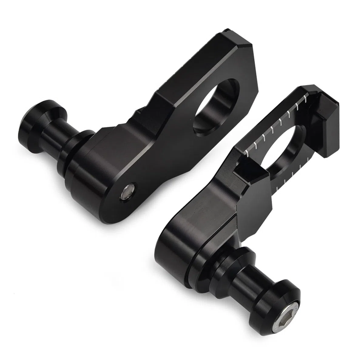 Kettenspanner Einstellbarer Kettenspanner Motorradständer Hinten Schwinge Sliders Kettenspanner Blöcke Fit Für Suzuki Hayabusa GSX1300R 2008-2019