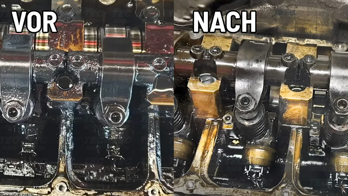 TEC 2000 Motorspülung - 6 x Engine Flush Motorreiniger für Benzin Diesel oder Gasmotoren 375ml set - Kraftstoffadditiv zur Systemreinigung - Motorpflege Zusatz
