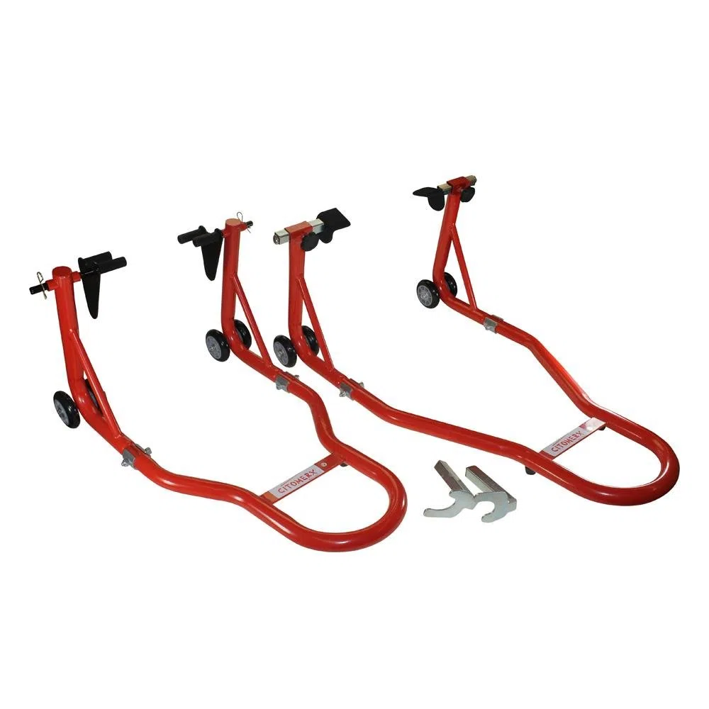 Motorrad Hebebühne, Motorrad Ständer Set vorne/hinten Heber (2 Stück) für z. B. BMW F650 Honda CBR Kawasaki Z Suzuki GSF