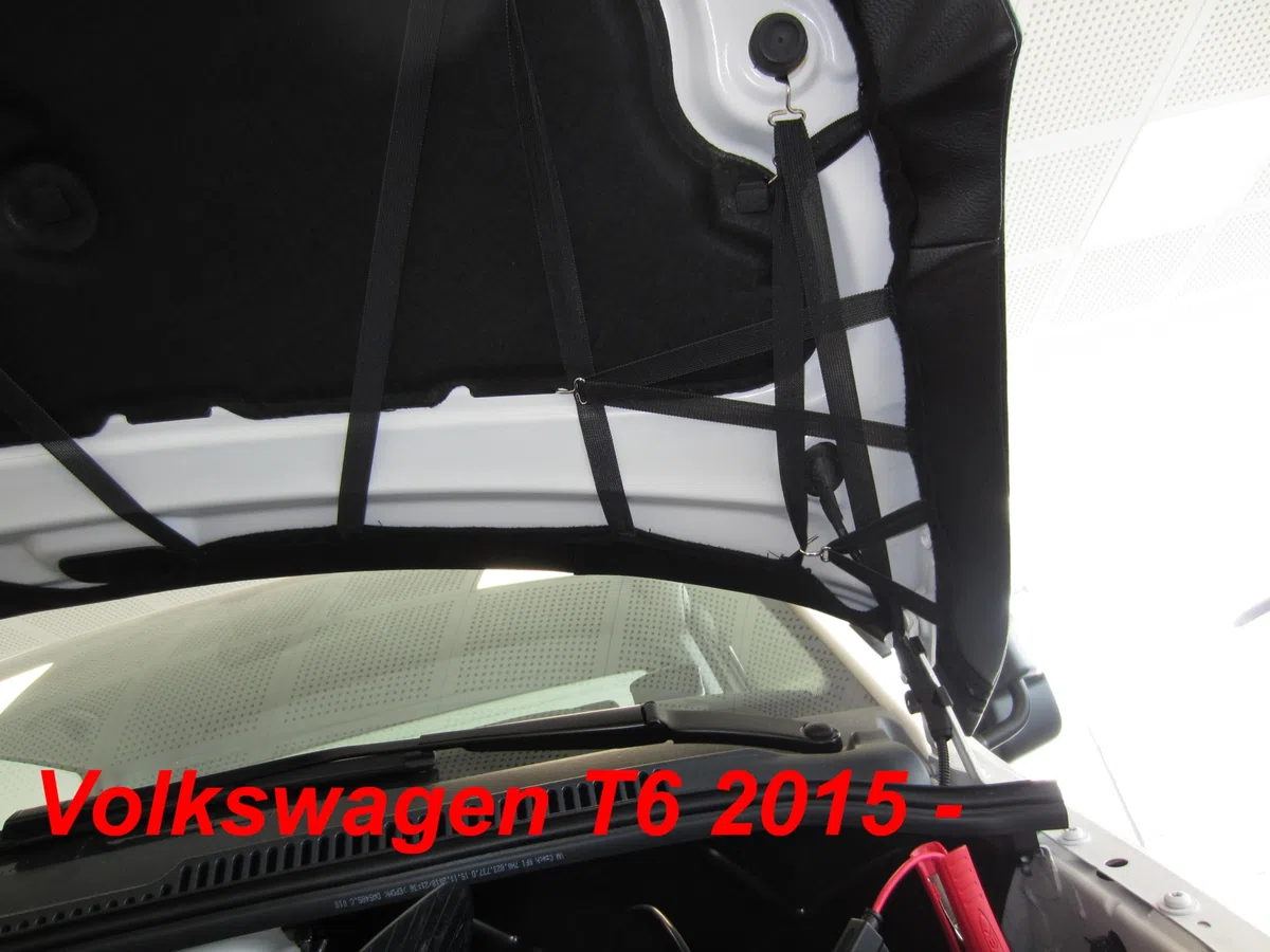 Auto-Bra Vollbra Haubenbra kompatibel mit VW T6 Bj. ab 2015 Multivan Transporter Caravelle Steinschlagschutz Tuning Bonnet Bra Motorhaubenschutz