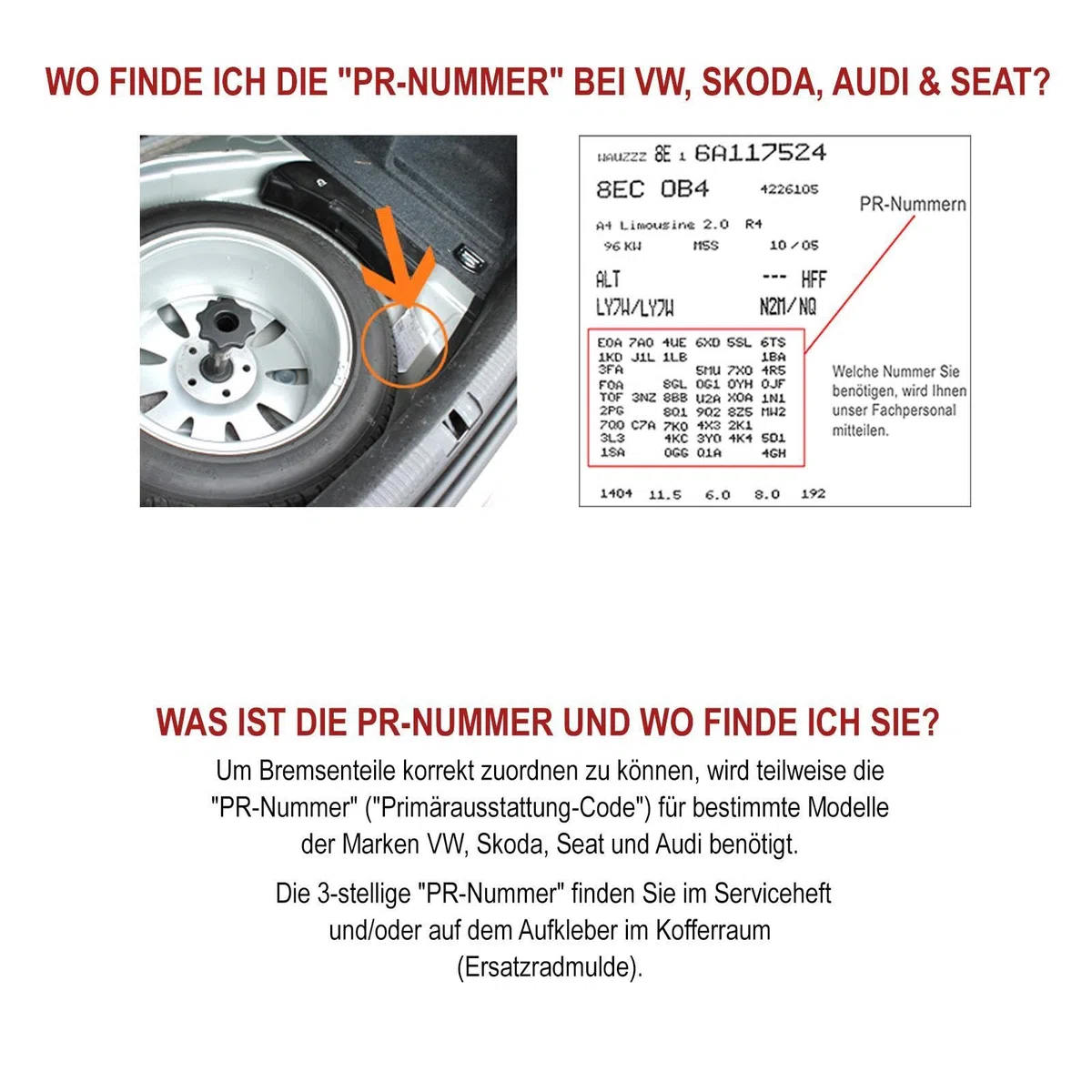 NB PARTS Bremsscheiben Bremsbeläge vorn hinten passend für Audi A3 8P Seat Altea Leon VW Golf 5 6