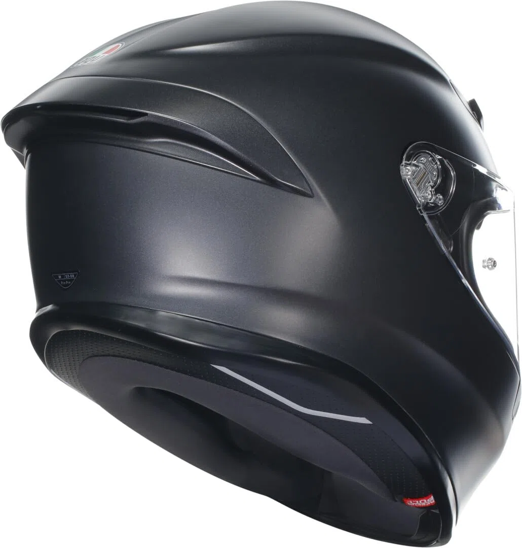 AGV K6 S Integralhelm - ECE 22.06 Motorradhelm für Brillenträger, Carbon Aramid Schale, Pinlock Max Vision Visier, Sport Touring