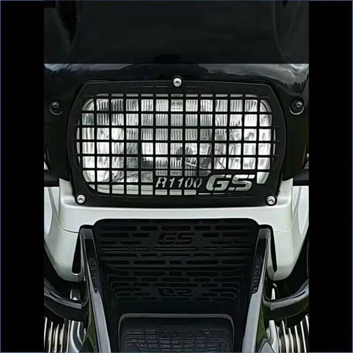 LOTFI Motorrad R1100GS Scheinwerferschutzgitter-Schutzabdeckung und Kühlerkühler-Schutzgitter-Set, passend for BMW R 1100 GS 1994–1999 (Size : Headlight Guard)