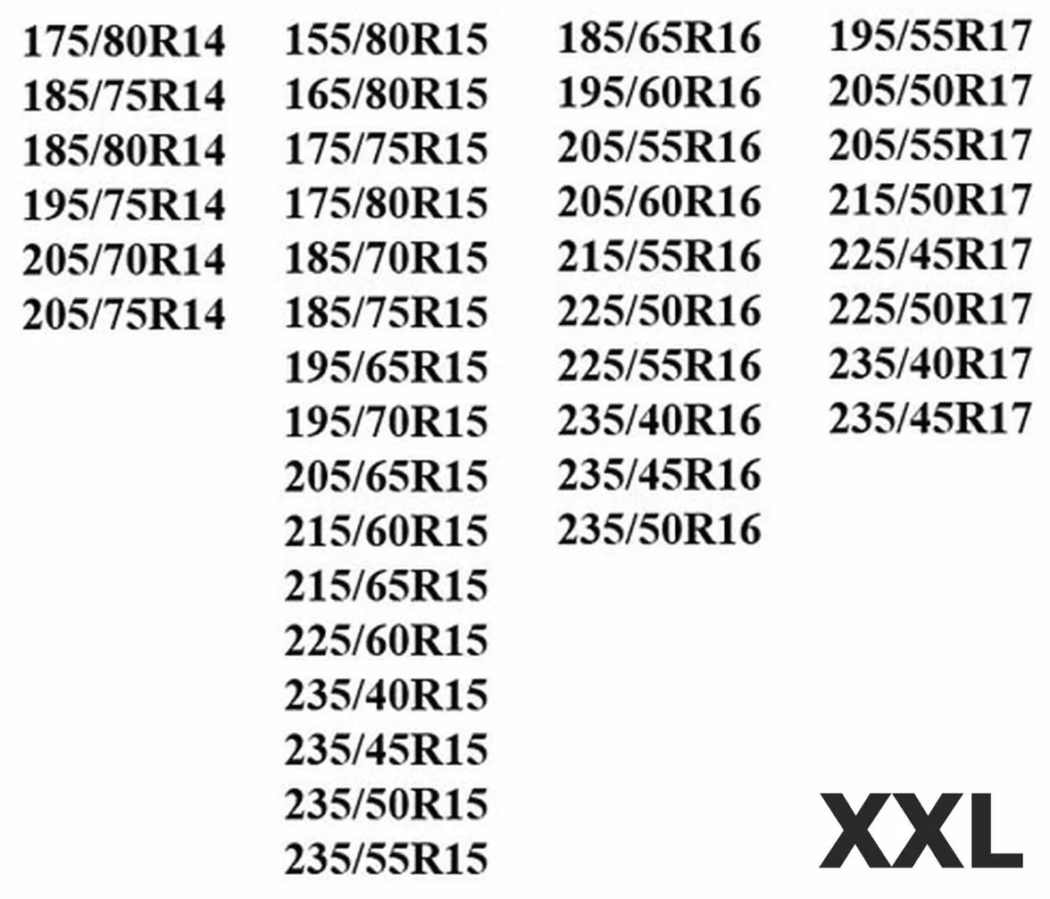 Ferocity Premium Qualität Reifentasche Set 15''- 18'' XXL Reifenbeutel Reifenaufbewahrung Reifenchutzhülle Reifenbezug 4 Stück [097]