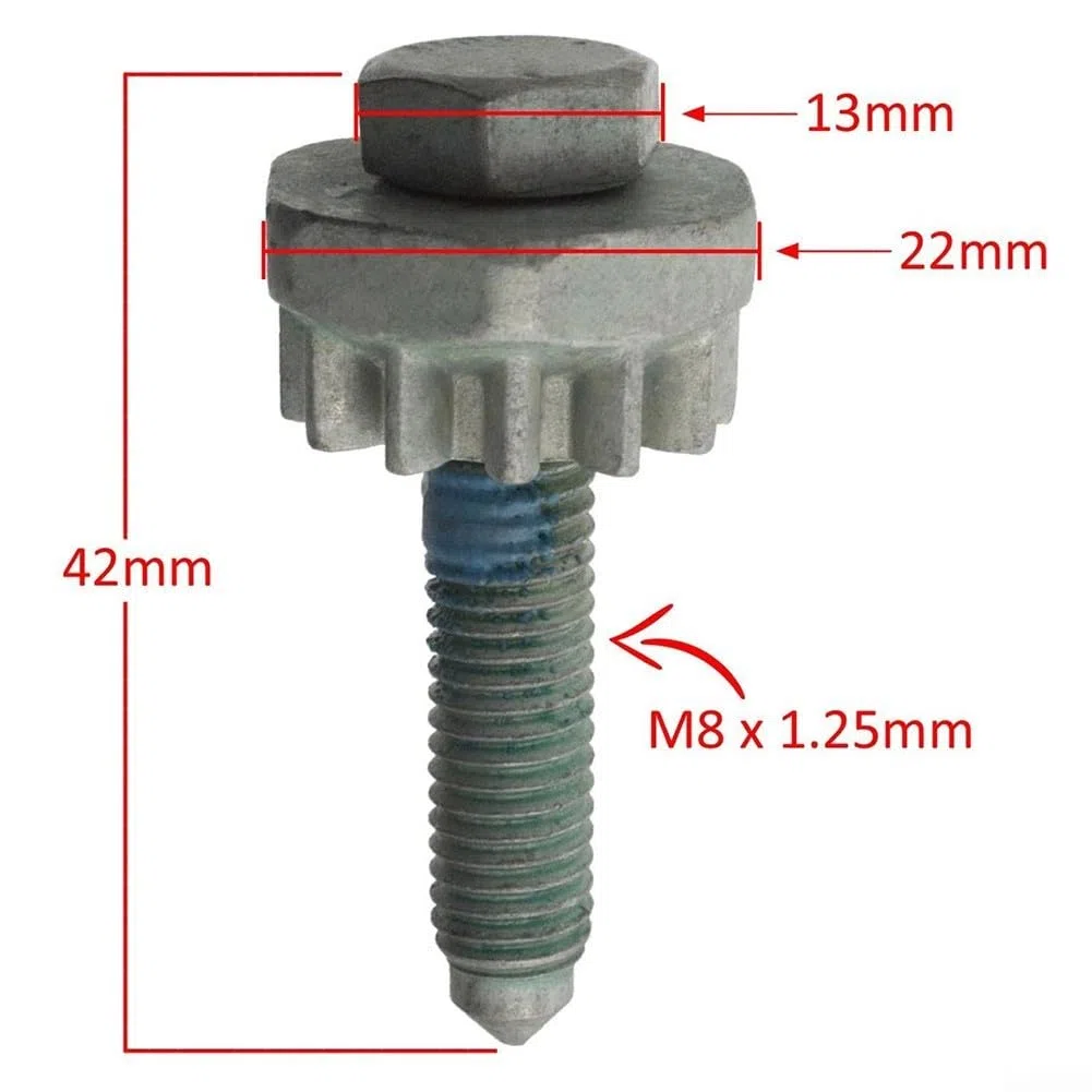 Lichtmaschinen-Einstellschraube 034903555B Stahllegierung Keilriemenspanner für Jetta MK1 MK2 MK3 für Vento für Caddy für Polo T4 Direct Fit OE Ersatzteil